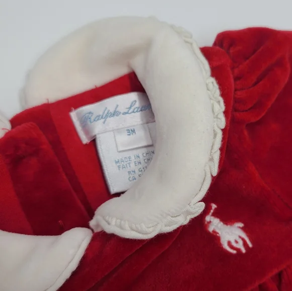 Ralph Lauren baby girl holiday outfit size 3 months - Picture 3 of 4